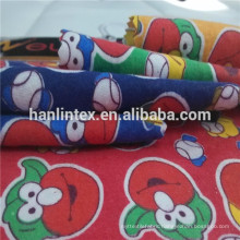 reactive printed and cotton pigment flannel fabric for pyjamas and garment